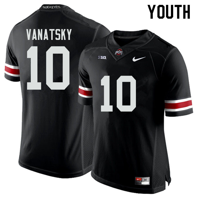 Youth #10 Danny Vanatsky Ohio State Buckeyes College Football Jerseys Sale-Black